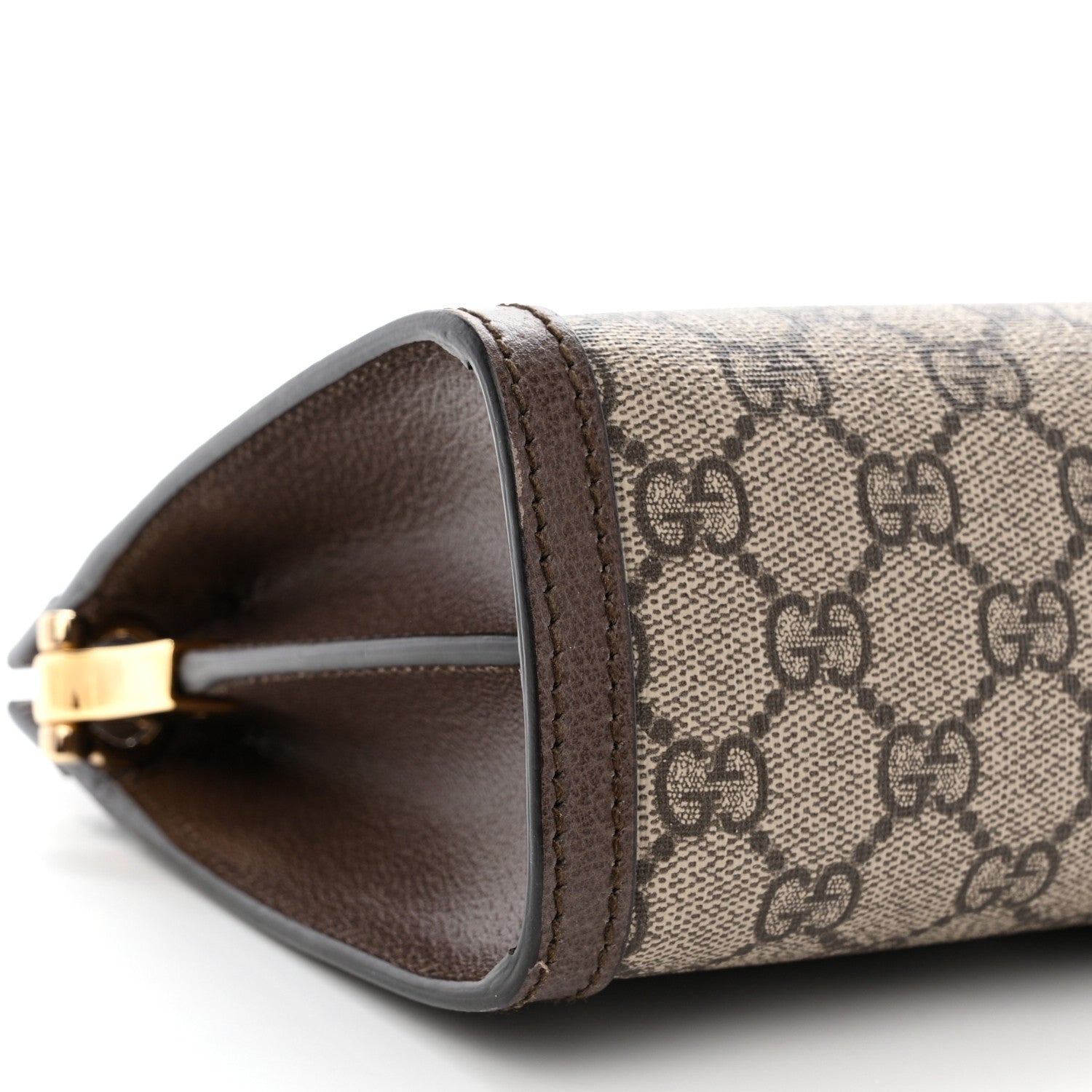 Gucci GG Supreme Monogram Web Small Ophidia Chain Shoulder Bag Brown 9 of 10