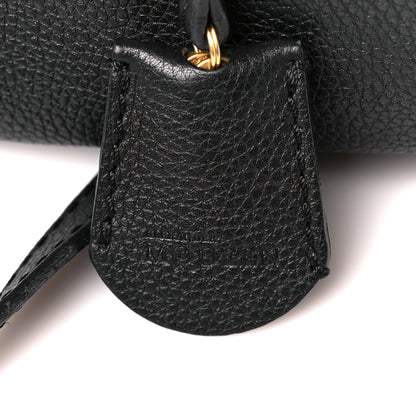 Alexander McQueen Pebbled Calfskin Small Skull Padlock Zip Around Tote Black 9 of 14