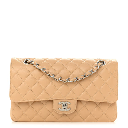 Chanel Caviar Quilted Medium Double Flap Beige 1 of 10