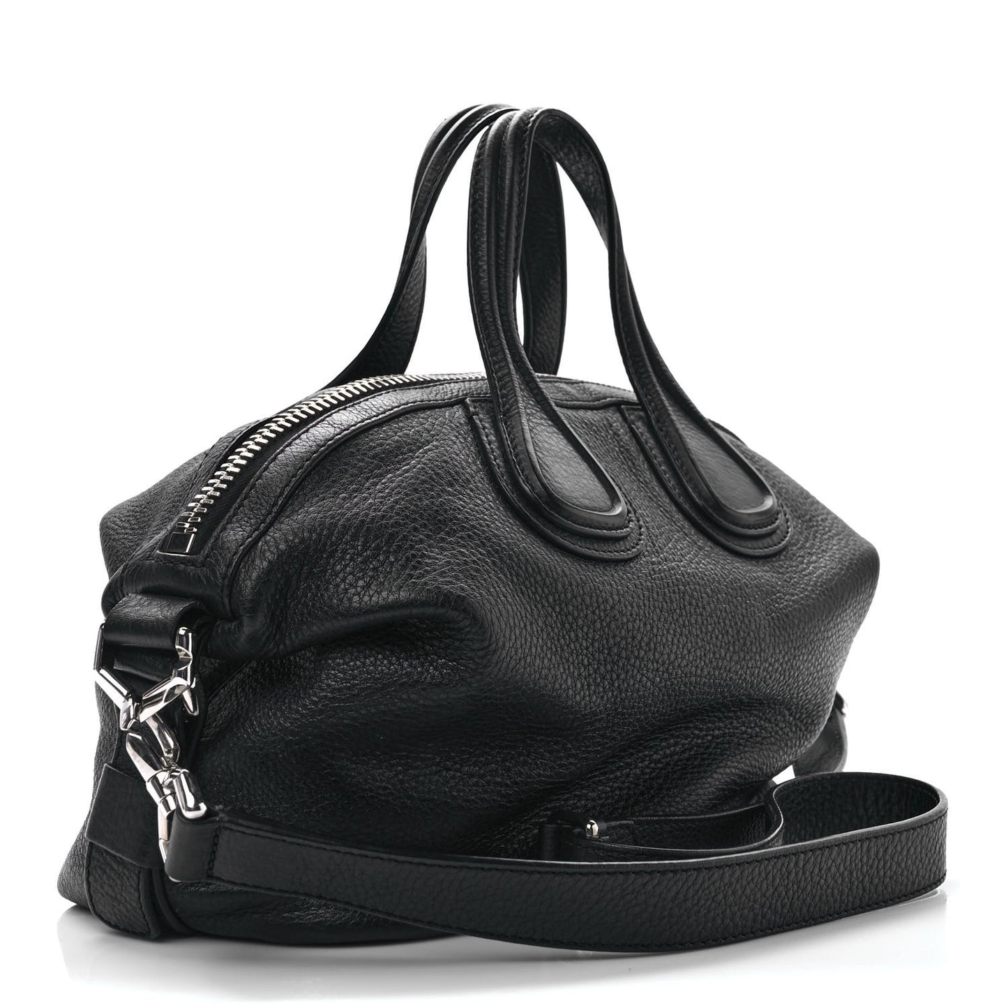 Pebbled Calfskin Medium Nightingale Black