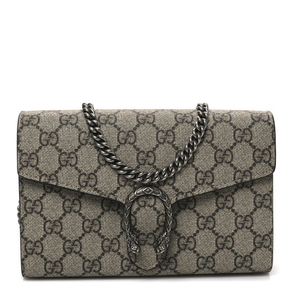 Gucci GG Supreme Monogram Mini Dionysus Chain Wallet Beige Taupe 1 of 10