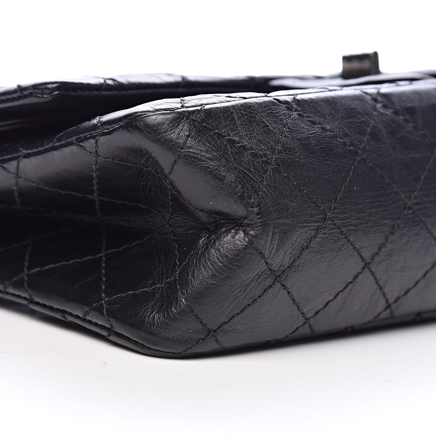 Chanel Aged Calfskin Quilted 2.55 Reissue 225 Flap Black 14 of 16