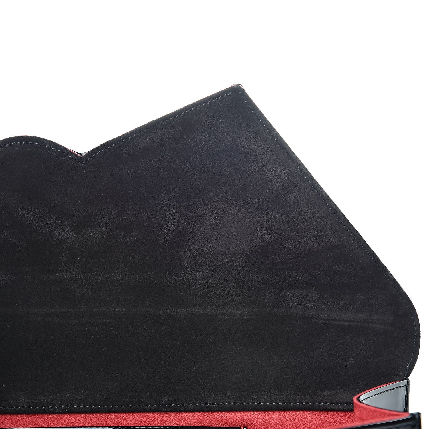 Christian Louboutin Patent So Kate Baguette Clutch Black 8 of 9