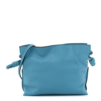 Loewe Calfskin Mini Flamenco Knot Bag Cyan 1 of 8