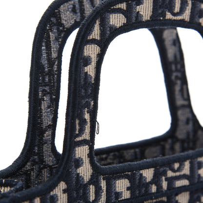 Christian Dior Oblique Mini Book Tote Blue Multicolor 8 of 9