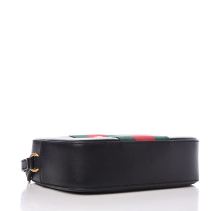 Gucci Calfskin Web Small Webby Bee Shoulder Bag Black 4 of 7