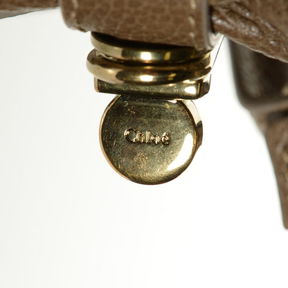 Chloe Calfskin Medium Paraty Barbour Khaki 6 of 8