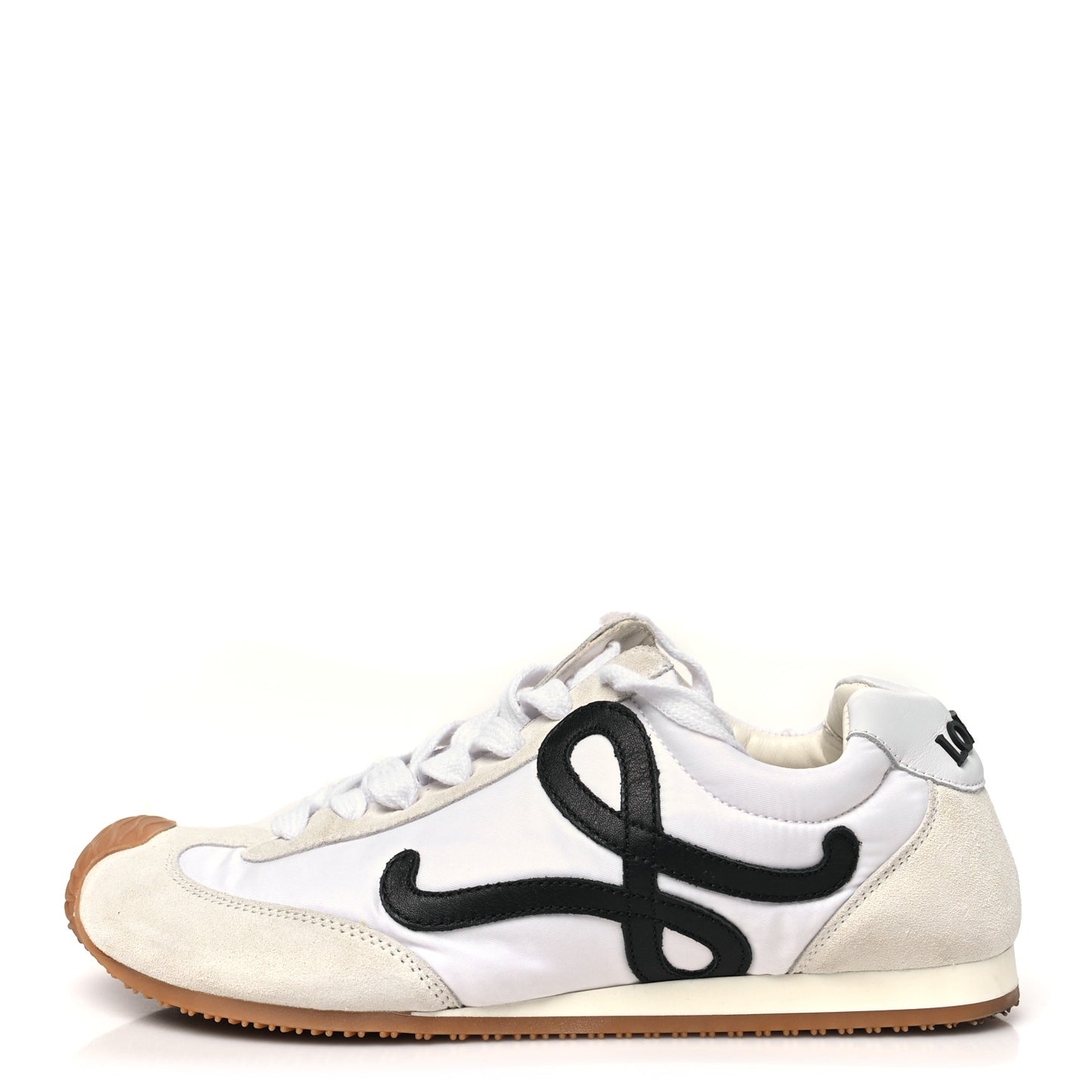 Nylon Suede Ballet Runners 2.0 Sneakers 37 White Black