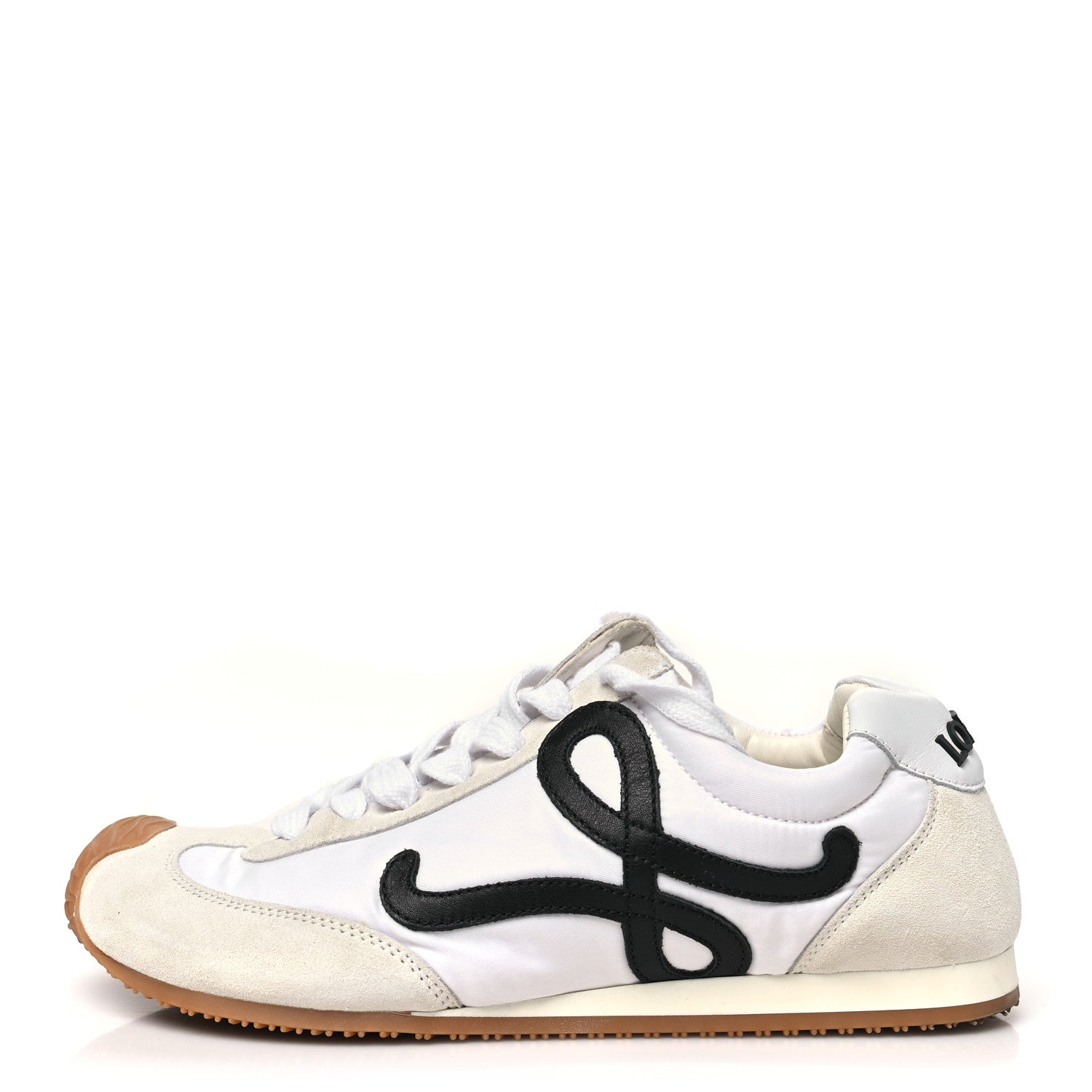Loewe Nylon Suede Ballet Runners 2.0 Sneakers 37 White Black 1 of 11