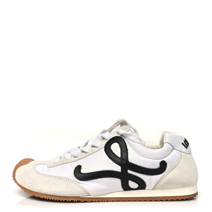 Loewe Nylon Suede Ballet Runners 2.0 Sneakers 37 White Black 1 of 11
