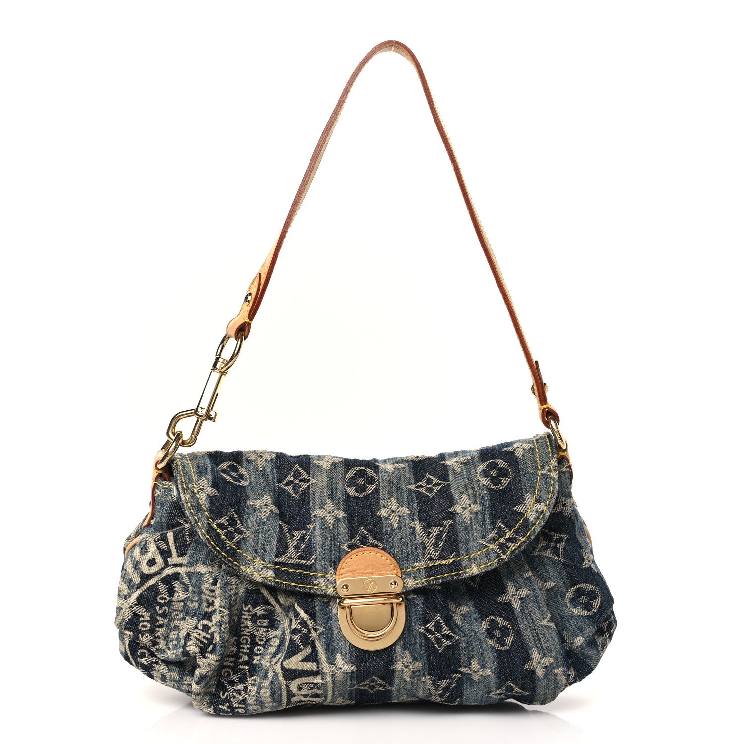 Louis Vuitton Denim Raye Mini Pleaty 1 of 8