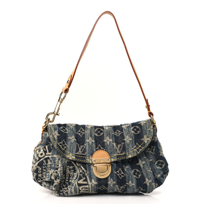 Louis Vuitton Denim Raye Mini Pleaty 1 of 8