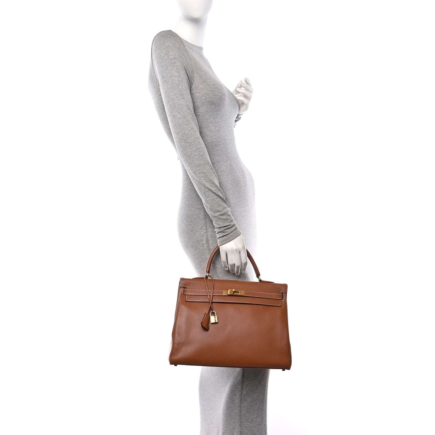 Hermes Courchevel Kelly Retourne 35 Gold 2 of 20