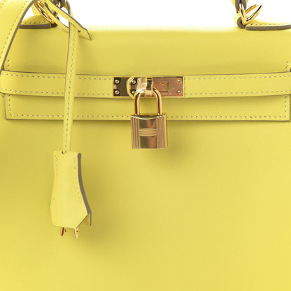 Hermes Swift Kelly Retourne 25 Lime 11 of 12