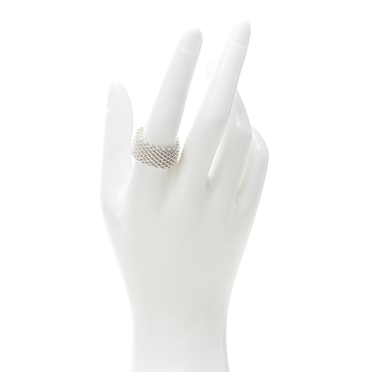 Sterling Silver Somerset Mesh Ring 58 8.25