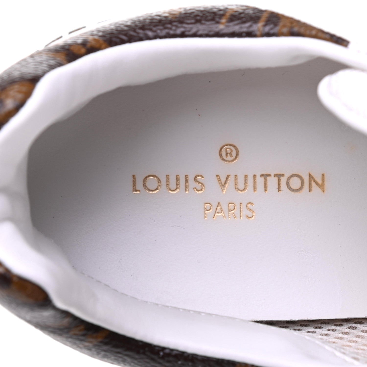 Louis Vuitton Calfskin Monogram Run Away Sneakers 35 White 7 of 10