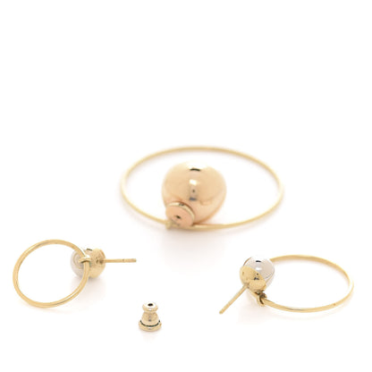 Christian Dior Pearl Mise En Dior Tribal Hoop Earrings 3 of 4