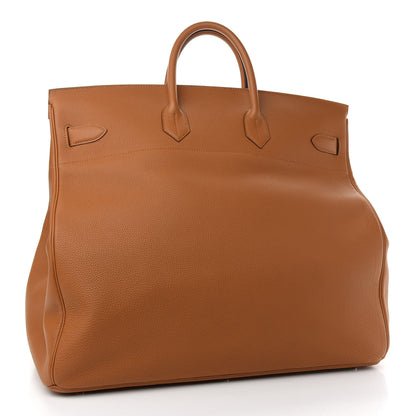 Hermes Togo HAC Travel Birkin 50 Caramel 3 of 11
