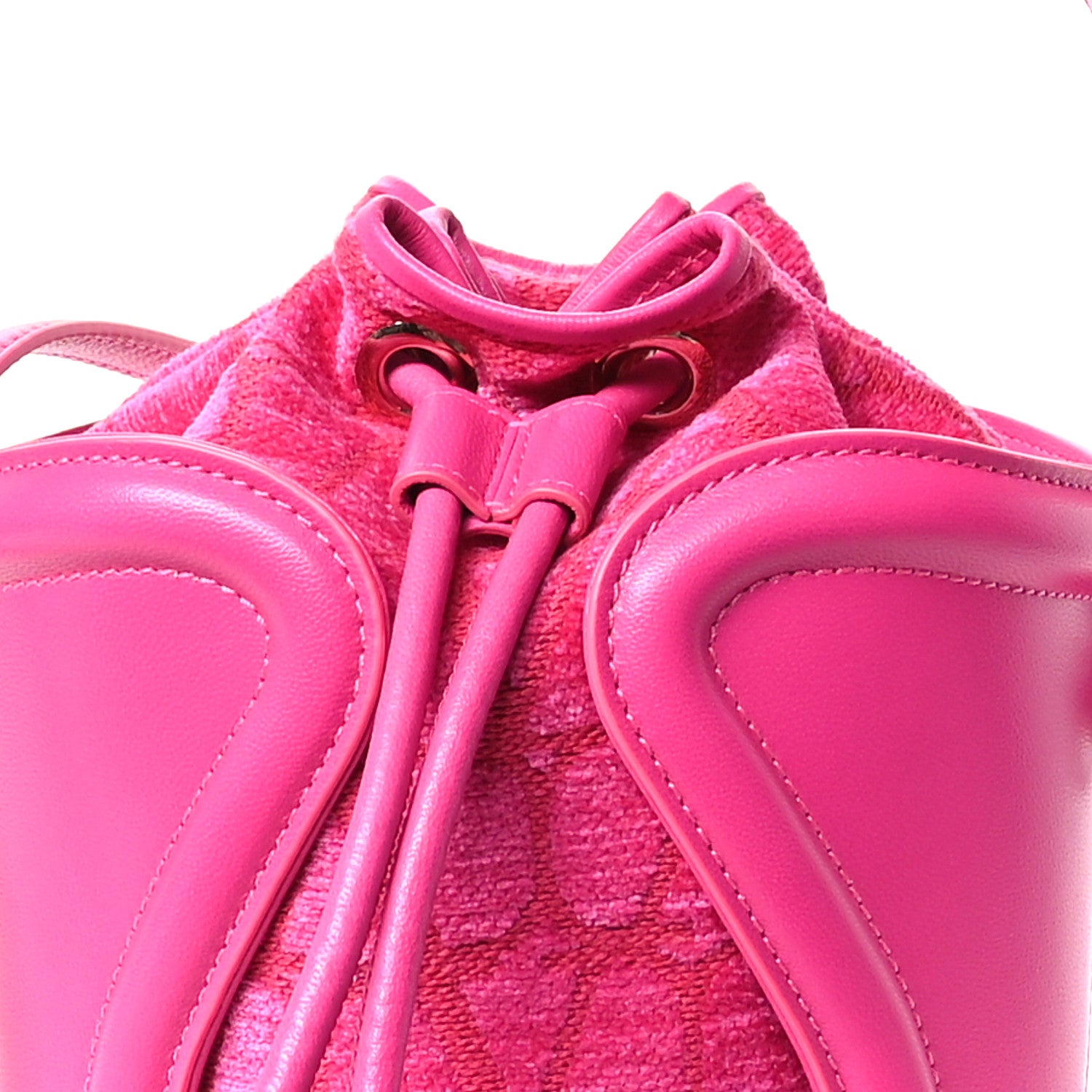 Valentino Garavani Toile Iconographe Nappa Le Cinquième Bucket Bag  Pink PP 7 of 10