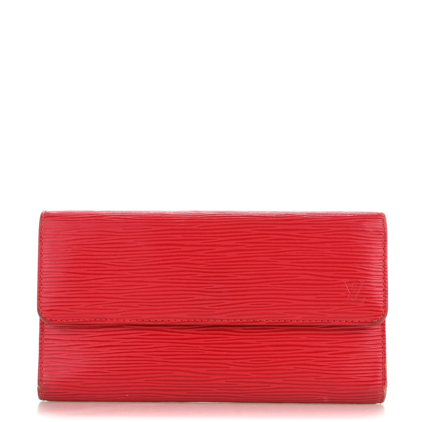 Epi Porte Tresor International Wallet Castillan Red