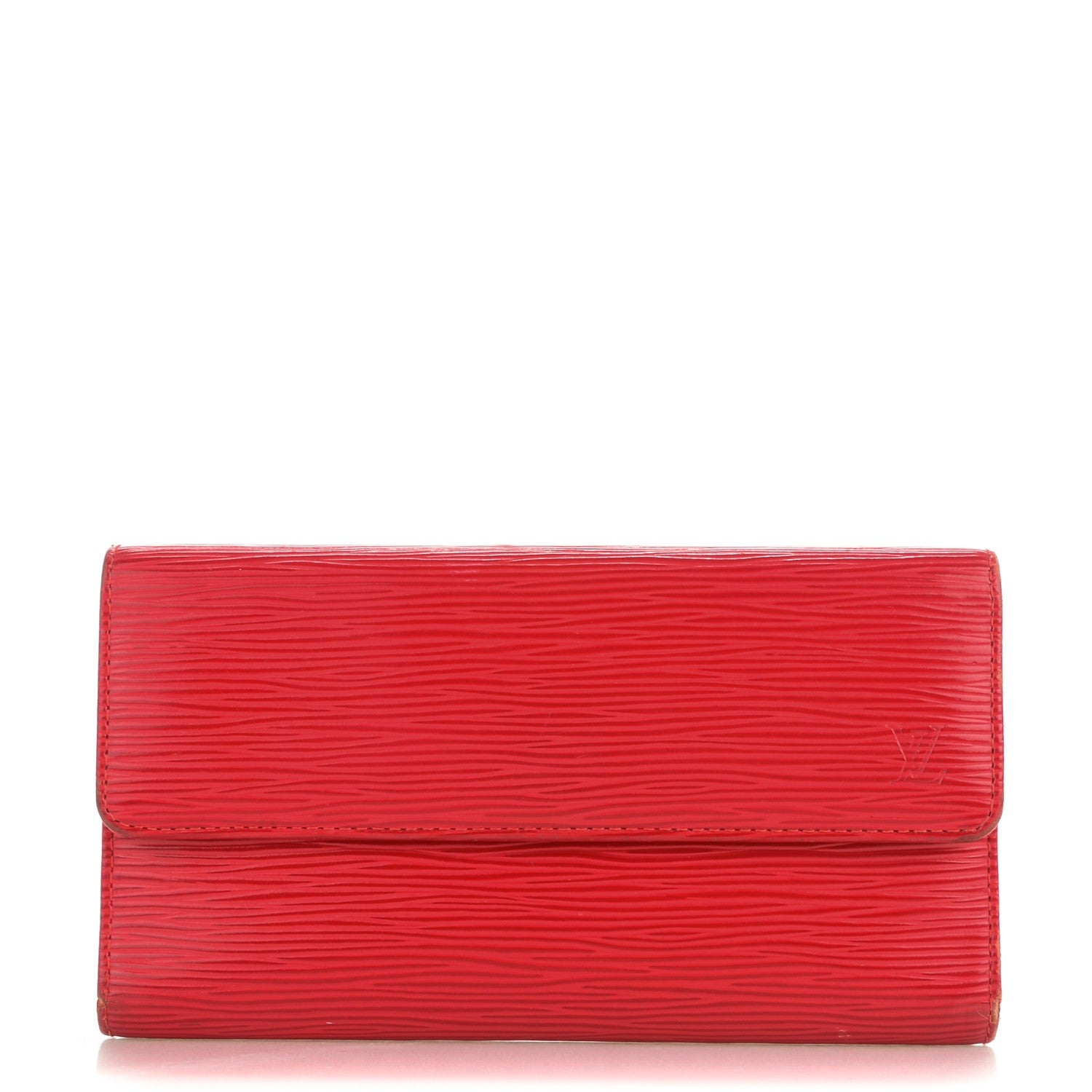 Louis Vuitton Epi Porte Tresor International Wallet Castillan Red 1 of 10
