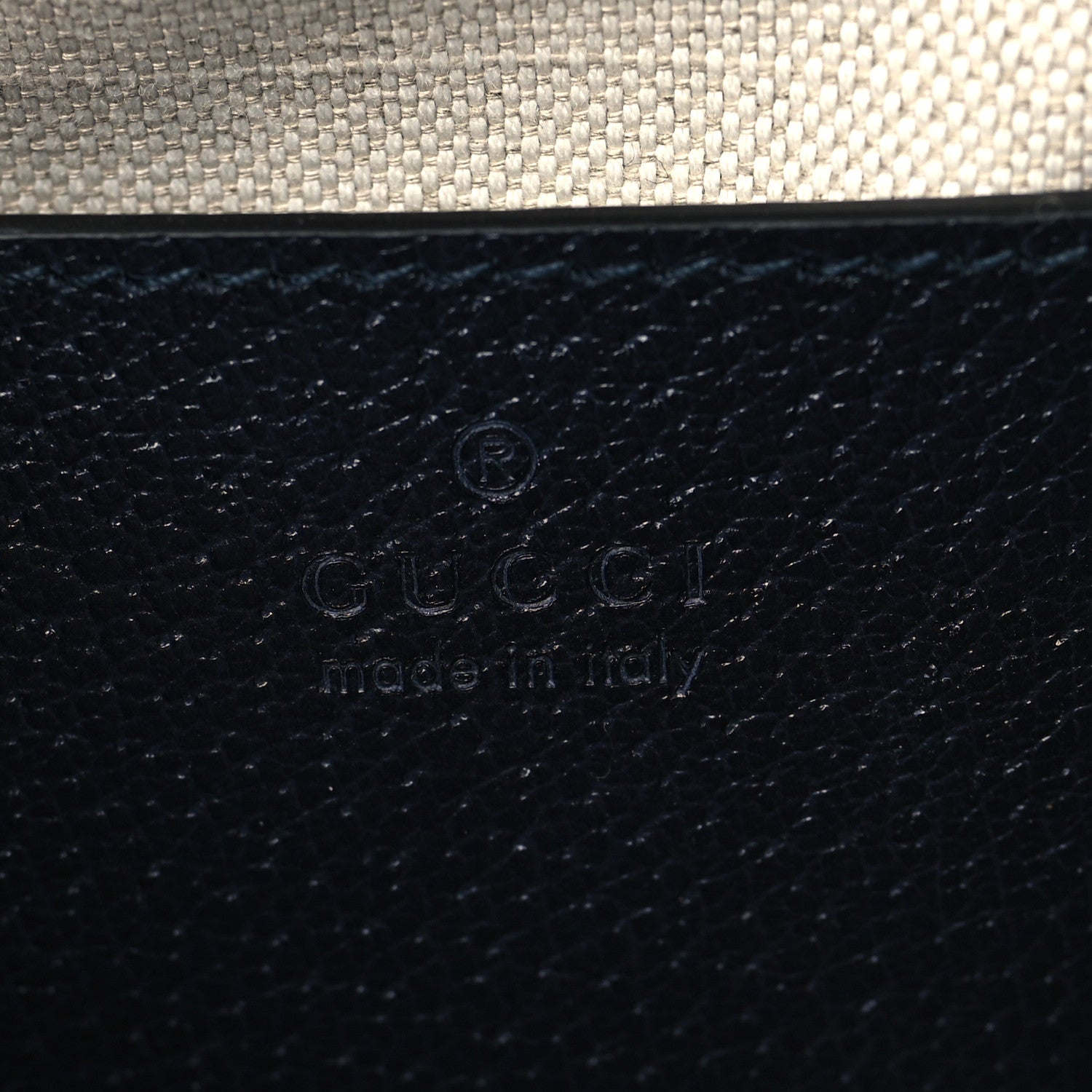 Gucci GG Supreme Monogram Textured Dollar Calfskin Web Small Ophidia Dome Shoulder Bag Beige Blue 6 of 10