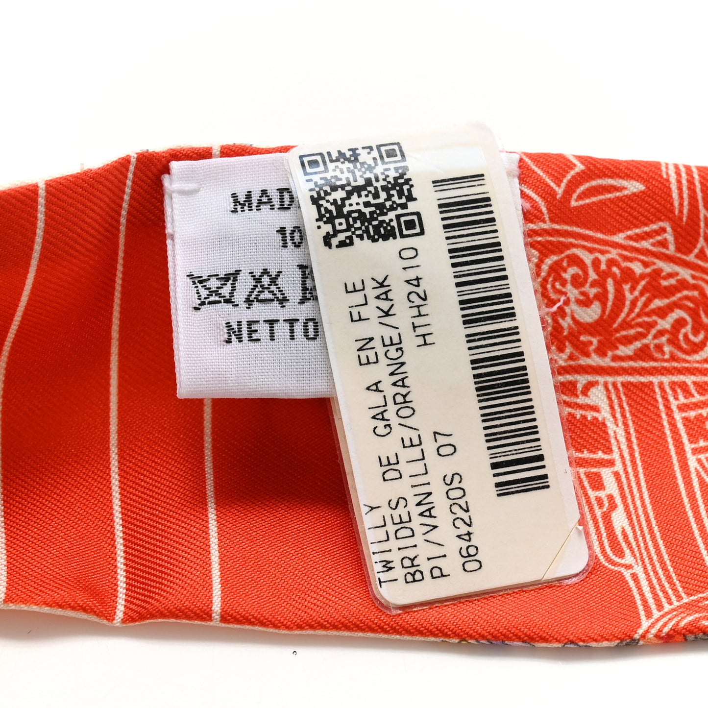 Silk Brides De Gala En Fleurs Twilly Vanille Orange Kaki