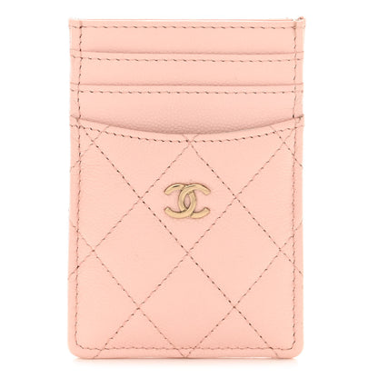 Chanel Caviar Quilted Card Holder Light Pink 1 of 11