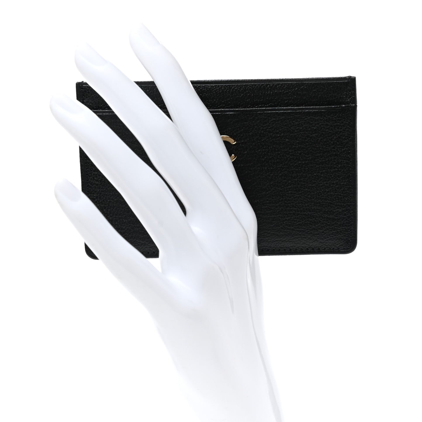 Calfskin CC Card Holder Black