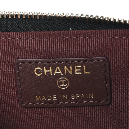 Chanel Caviar Quilted Zipped Key Holder Case Black 7 of 9