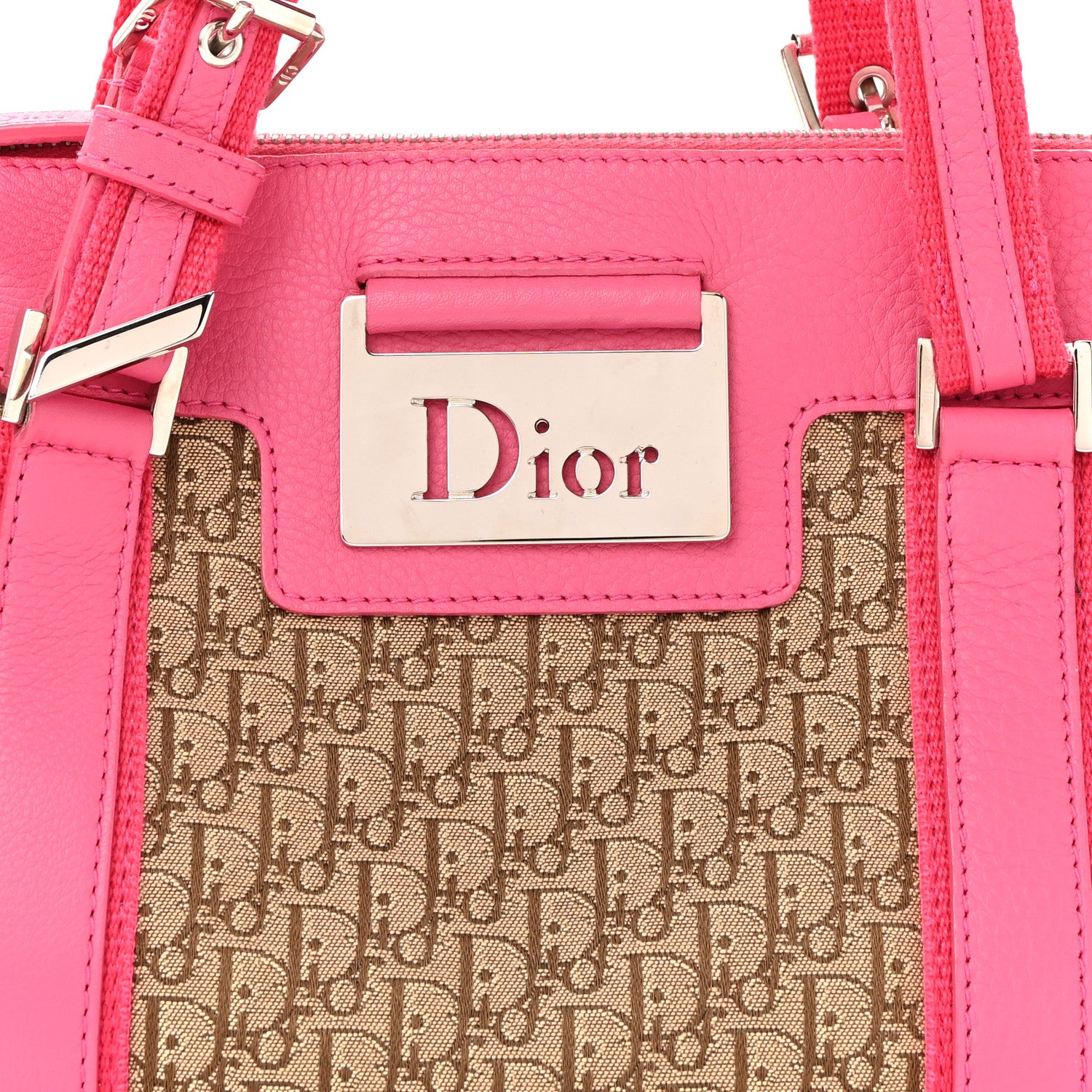 Christian Dior Monogram Street Chic Boston Pink Beige 1838251