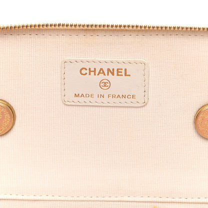 Chanel Lambskin Quilted Punk Essentials Vanity Case With Chain White 6 of 12