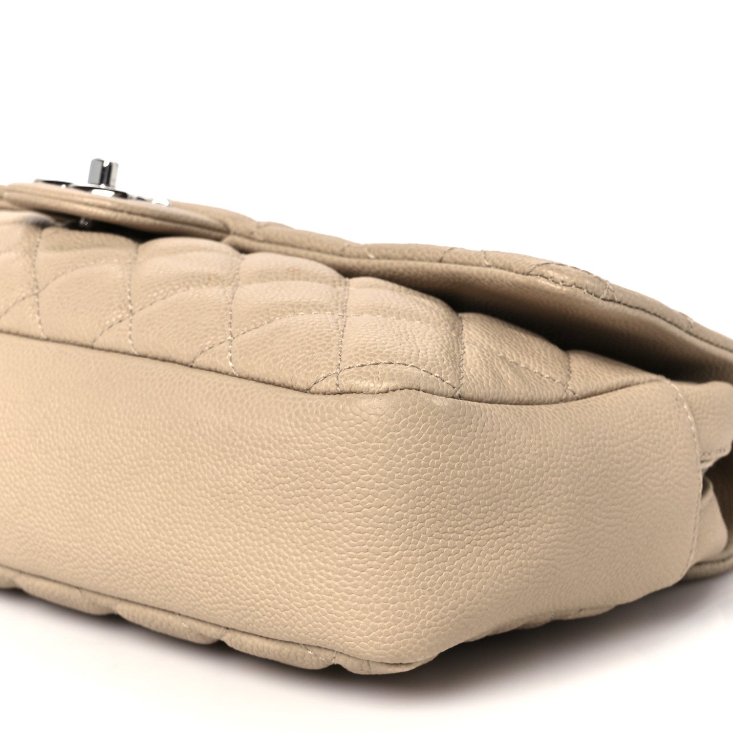 Chanel Caviar Quilted Jumbo Easy Flap Beige 11 of 11