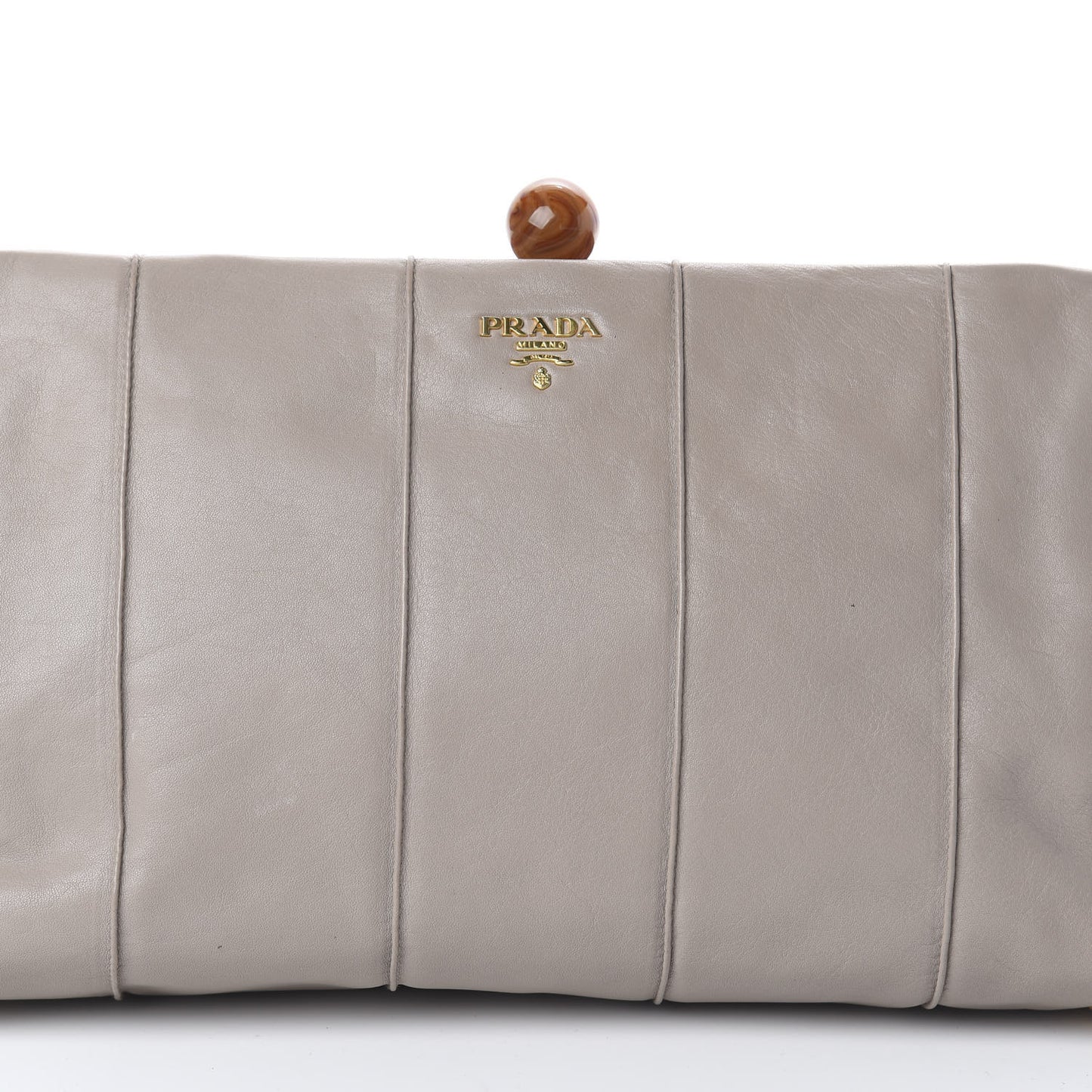 Soft Calf Frame Clutch Argilla