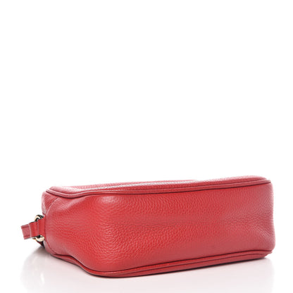Gucci Pebbled Calfskin Small Soho Disco Bag Tabasco Red 4 of 7