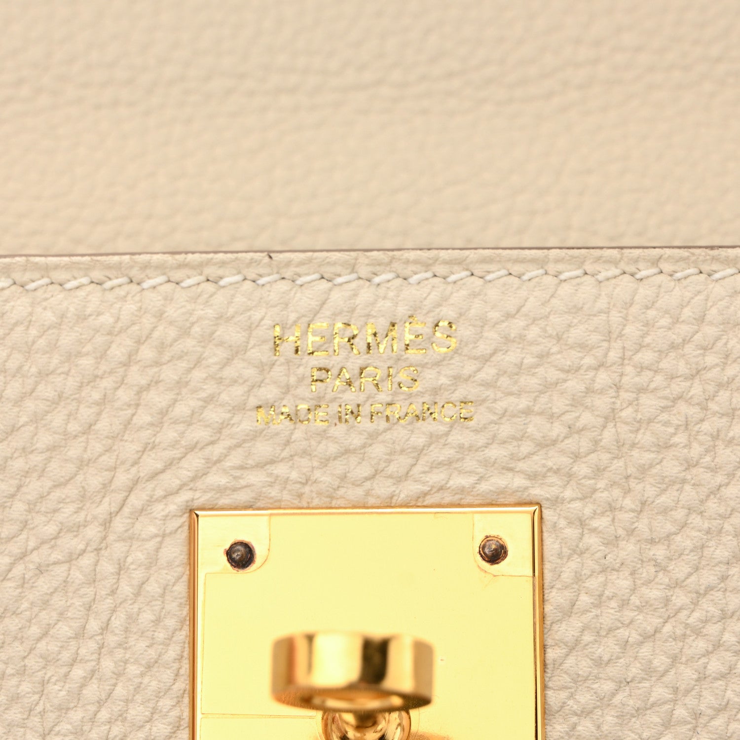 Hermes Togo Kelly Retourne 32 Craie 6 of 10
