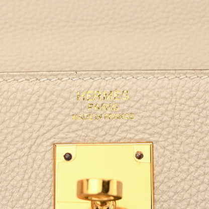 Hermes Togo Kelly Retourne 32 Craie 6 of 10
