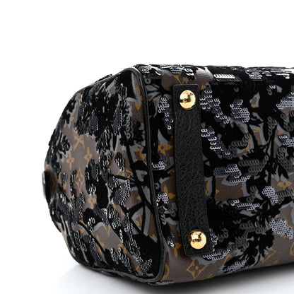 Louis Vuitton Monogram Fleur De Jais Sequins Speedy 30 9 of 13