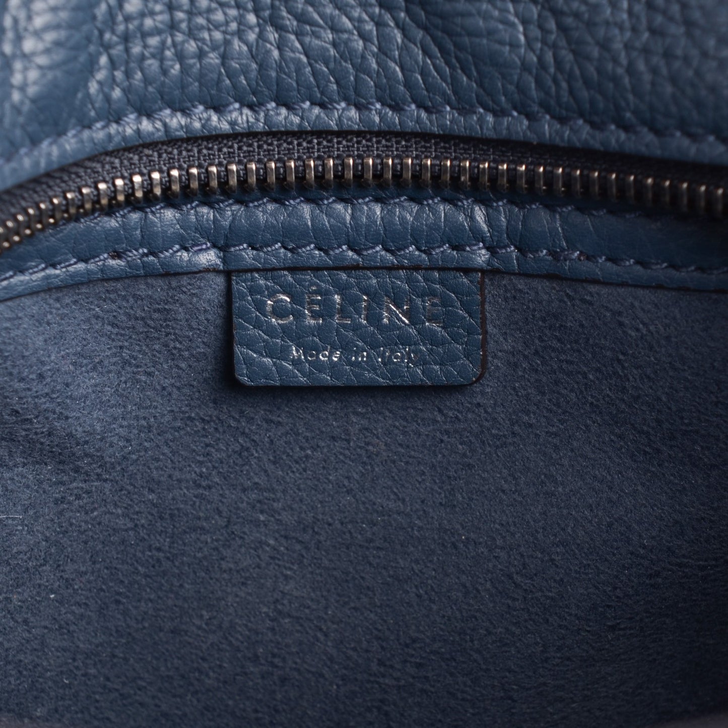 Drummed Calfskin Nano Luggage Orage