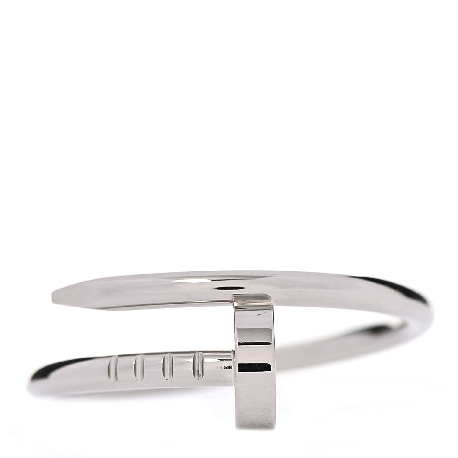 Cartier 18K White Gold Small Juste Un Clou Ring 51 5.75 1 of 6