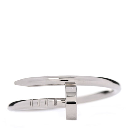 Cartier 18K White Gold Small Juste Un Clou Ring 51 5.75 1 of 6