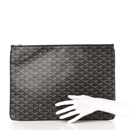 Goyard Goyardine Senat Pochette GM Black 2 of 9