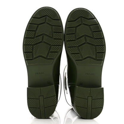 Prada Sport Rubber Metal Triangle Logo Ankle Rain Boots 36 Olivia 6 of 9