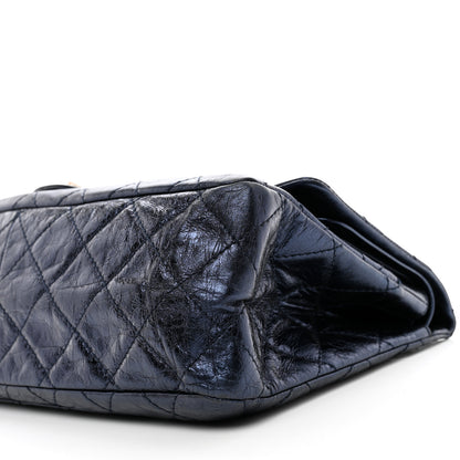 Chanel Metallic Aged Calfskin Quilted 2.55 Reissue 228 Flap Blue 10 of 10