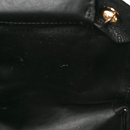 Jimmy Choo Grained Calfskin Logo Strap Tote Black 9 of 9