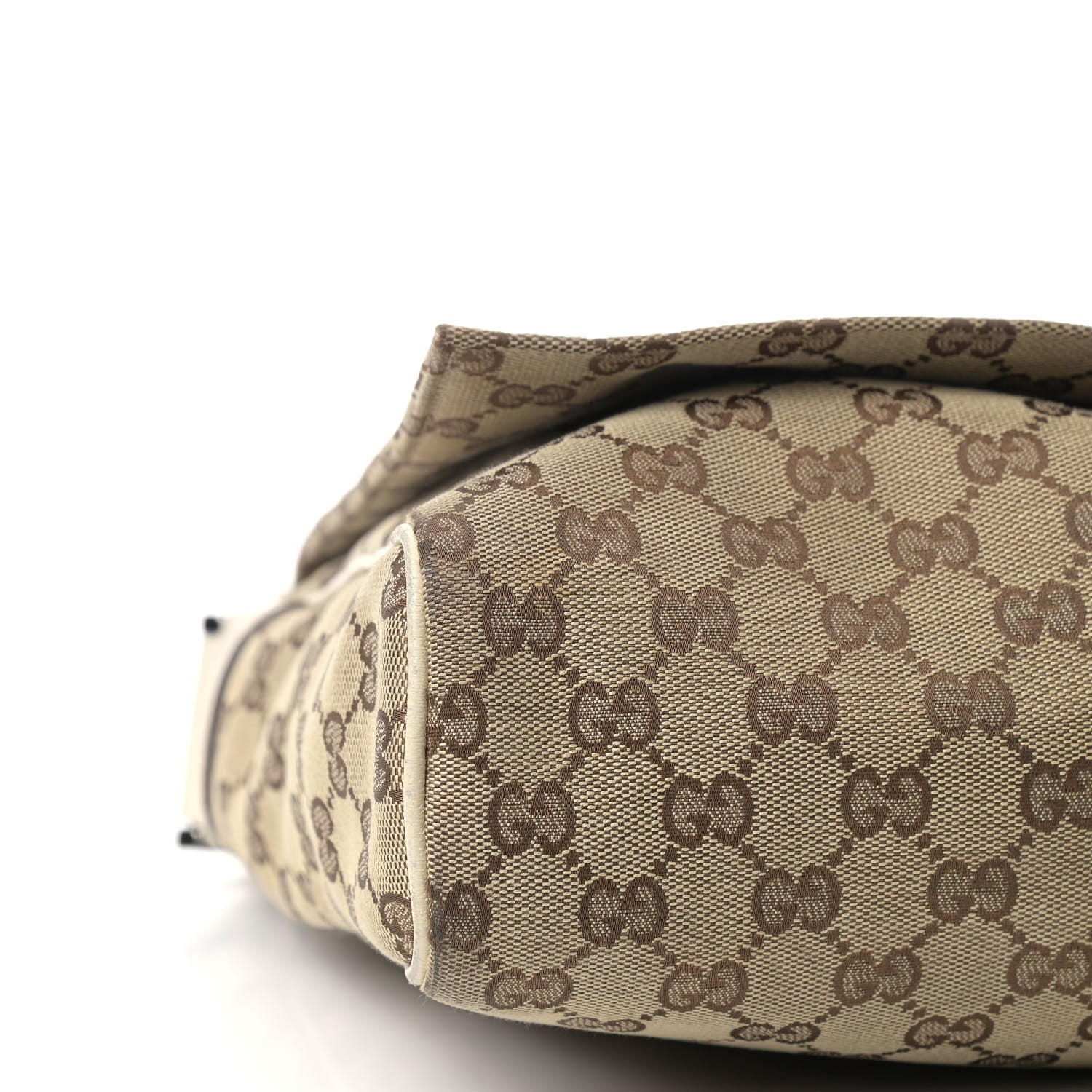 Gucci Monogram Small Flap Messenger Bag Beige Off White 7 of 10