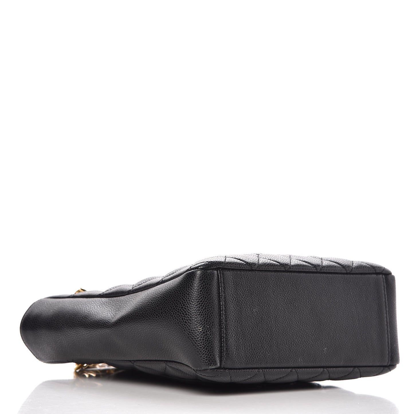 Caviar Quilted Petit Shopping Tote PST Black