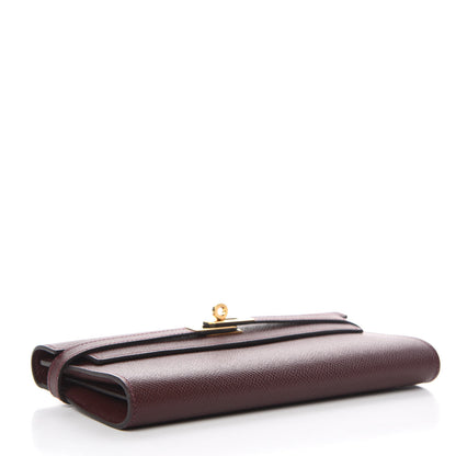 Hermes Epsom Kelly Longue Wallet Bordeaux 4 of 11