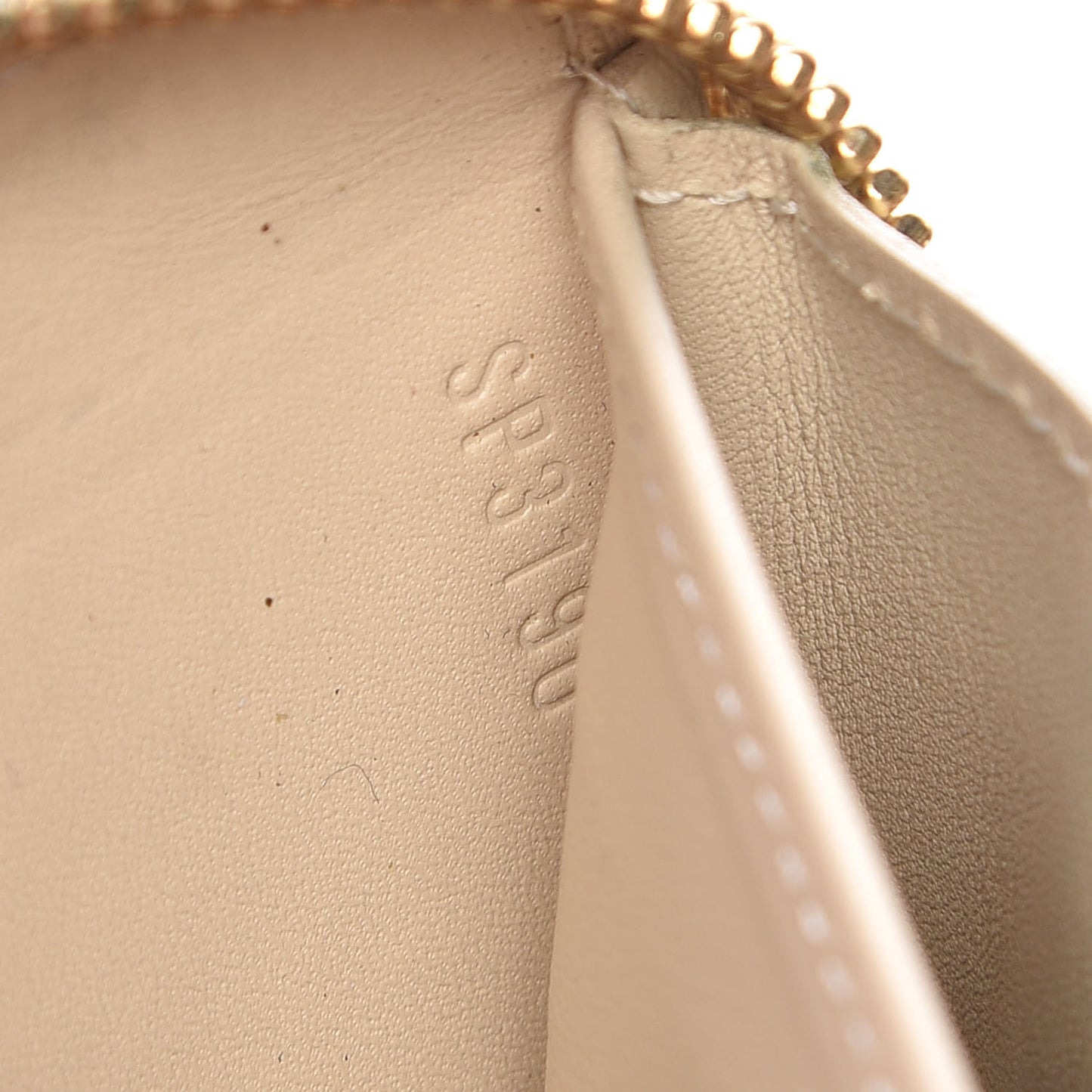 Vernis Zippy Wallet Blanc Corail