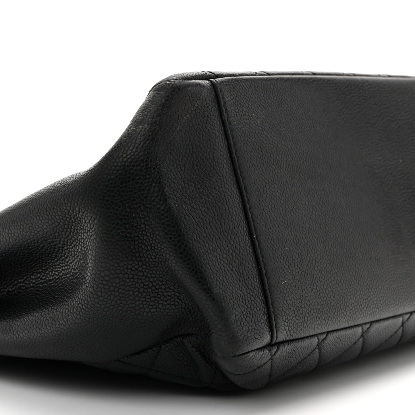 Caviar Quilted Grand Shopping Tote GST Black